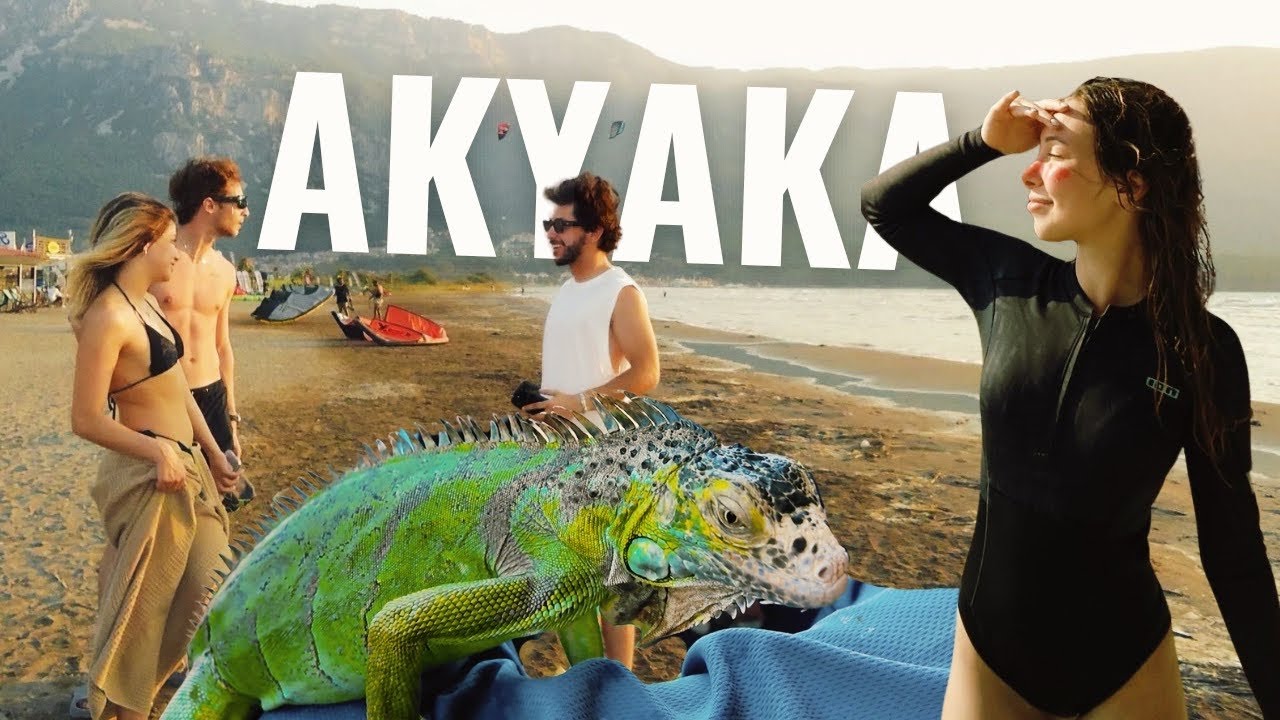 Akyaka'da Kitesurf